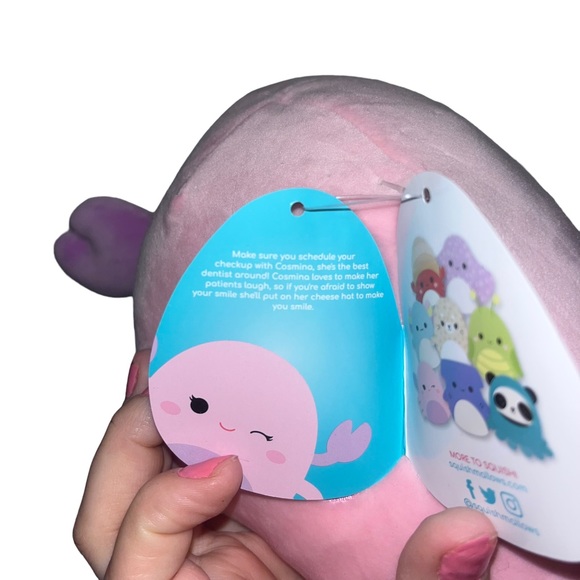 Squishmallow Cosmina the pink crab NWT 8” - Picture 4 of 6